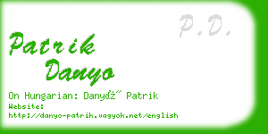 patrik danyo business card